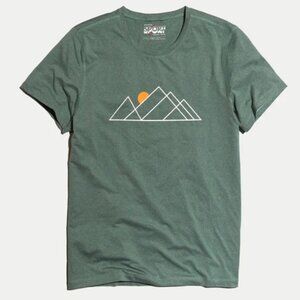 Marine Layer Weekend Sport T-Shirt Men's Medium Green Short Sleeve Graphic Tee
